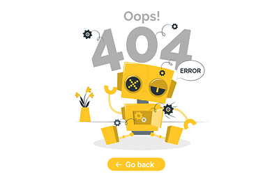 Error 404 page UI #DailyUI day-08 dailyui figma illustration ui userinterface vector