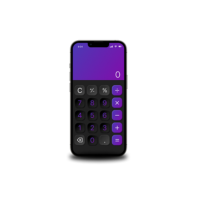 Calculator App - DailyUI app dailyui design figma gradient mobile ui