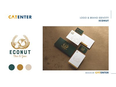 Brand Identity ECONUT branding food processing industry graphic design logo