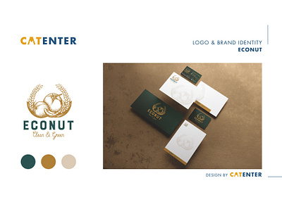 Brand Identity ECONUT branding food processing industry graphic design logo