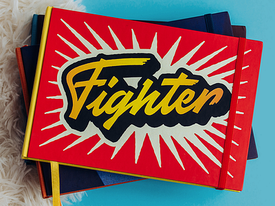 Fighter lettering custom lettering design hand lettering handmade illustration lettering vector