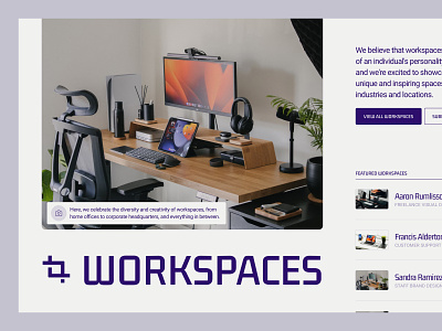 Workspaces blog grid layout minimal ui ux web design workspaces