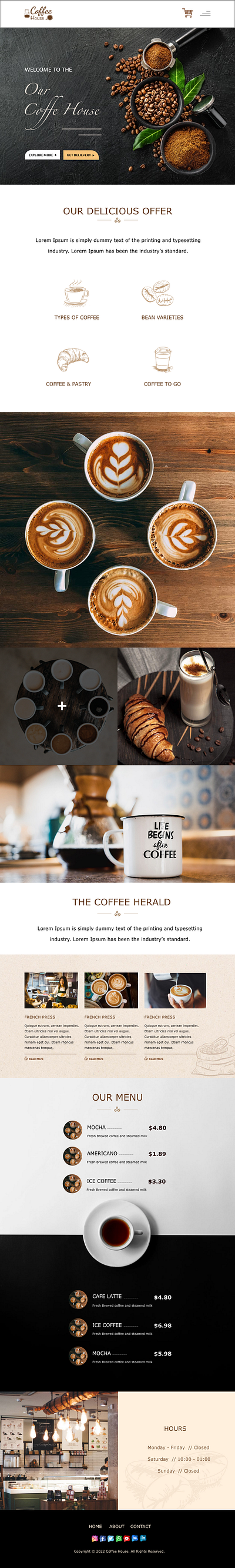 Coffee House album app branding cafe coffee design graphic design illustration logo restaurant ui ux vector web