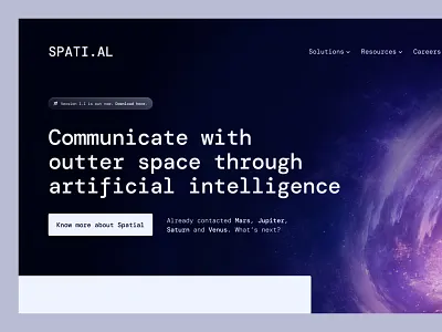 Spatial grid layout minimal space spatial ui ux web design