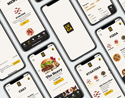 Luca App animation app design branding delivery digital product food food app food delivery food design food order graphic design mobile app desgn mobile design product design ui uiux uiuxdesign ux uxui uxuidesign