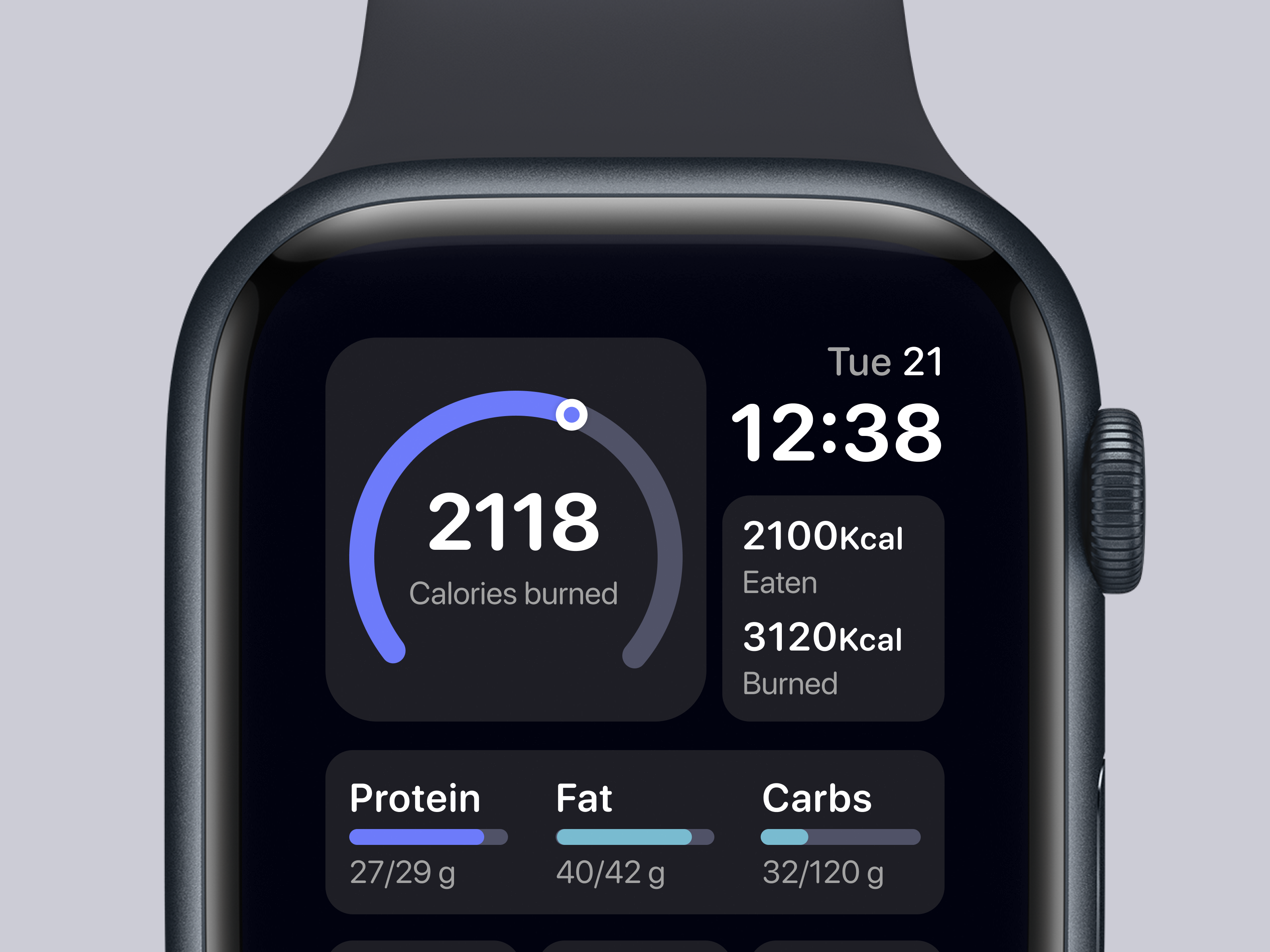 Diet & Calories Track Apple Watch by Faris🤘 for 10am Studio on Dribbble