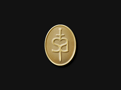 Saint Atelier brand identity brand mark gold graphic design icon icon design logo logo design logo designer