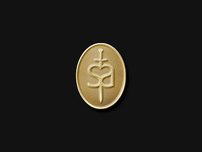 Saint Atelier brand identity brand mark gold graphic design icon icon design logo logo design logo designer