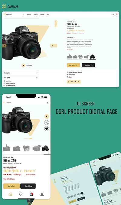 Product Page Design design graphic design illustration interface ui ux webpage webpage design