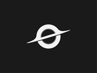 black hole graphic design illustration logo