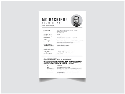 cv or resume design cv design graphic design minimal resume