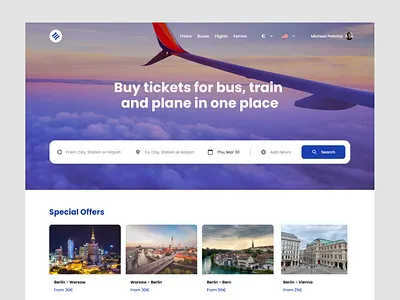 Booking landing page booking design figma interface landing page travel travelling ui ux web web design