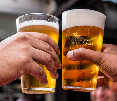 Beer glass mockup | Blue Iguana Bar & Lounge adobe illustration adobe photoshop beer glass etching brand guide branding design illustration logo mockup