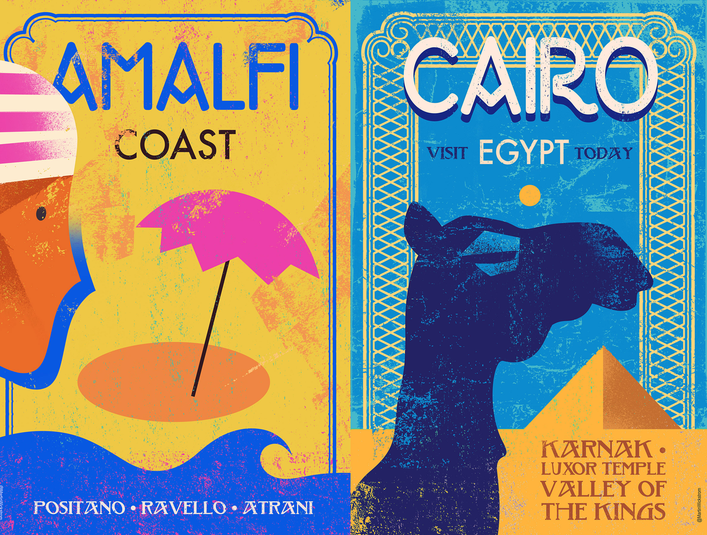 Textured bold retro travel prints design graphic graphic art illus illustration poster poster design travel art vintage