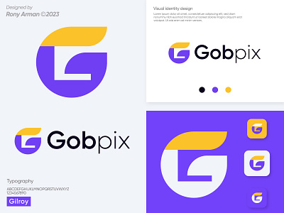 Gobpix logo brand identity brand mark branding logo logo design visual identity