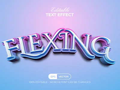 3D Colorful Text Effect Style For Ilustrator alphabet bold colorful design editable effect font lettering modern style text type typeface typography word