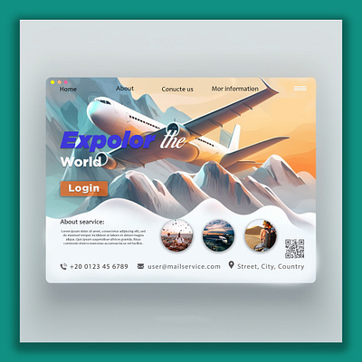 Travel Agency Landing Pages Design branding graphic design logo