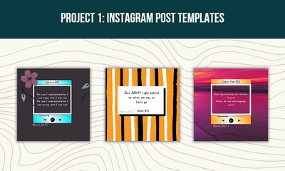 Instagram Post Template Designs branding design graphic design illustration instagram socialmediadesign