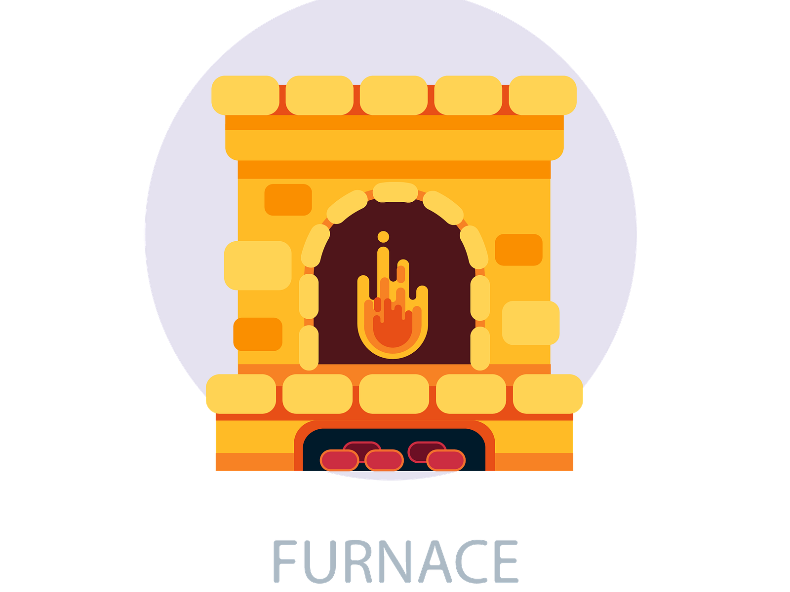 Flat Art Illustrator, Furnace by Alb Pixel on Dribbble