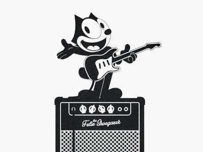 Felix the Shoegazer character character design felix felix the cat guitar illustration music nintendo shoegaze shoegazer