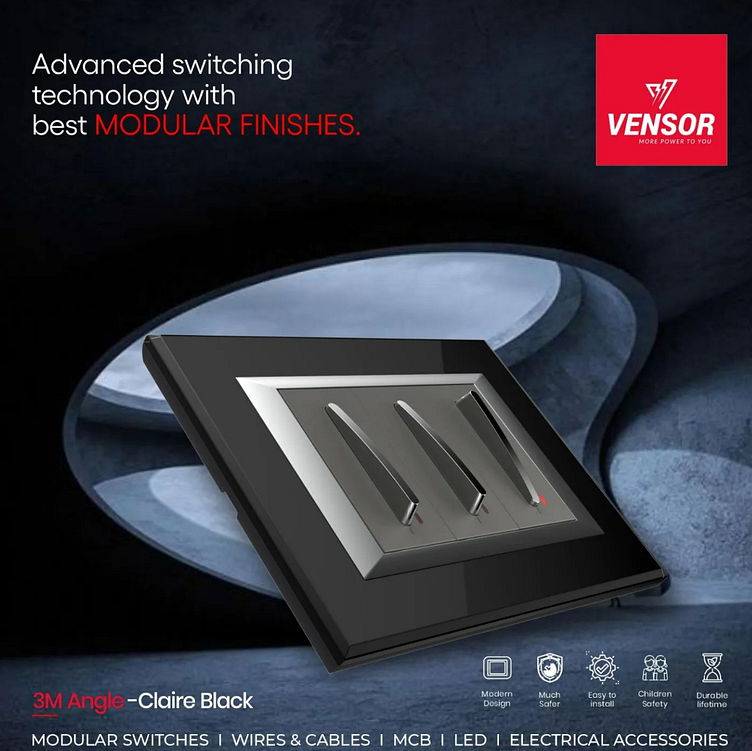 Modular Switches Manufacturers in India Vensor India by vensor