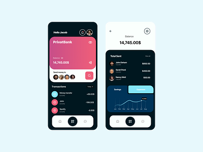 Bank Concept app app bank banking concept design flat graphic design ui ux