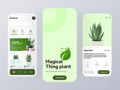 magical plant agriculture android app best mobile app branding brutalism color eco plant app ecommerce app farm font ios app light mode logo minimal mobile app pestle plant shop app ui