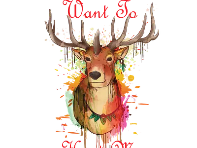 Elk art design graphic design illustration t shirt