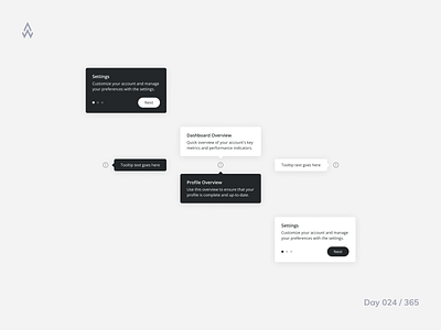 Day 024 — Tooltips alt challenge clean components daily ui design design system hint interface minimal modal pop up quick tip saas soft tooltip ui ukraine ux web