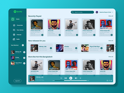 Spotify Redesign design musiclover spotify ui ux