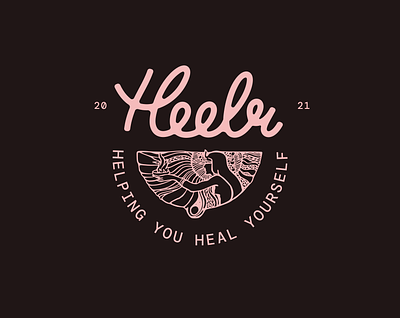 Heelr branding graphic design lettering logo typography