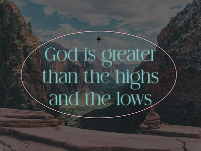PCM Design Challenge | God Is Greater Than The Highs & The Lows art artwork church design design challenge graphic design pcmchallenge prochurchmedia social media typography