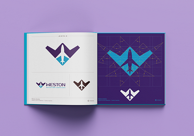 Weston Aviation Services Logo aviation branding creaziz design fly identity logo monogram plane rebrand redesign services ui vector