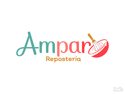 Logo Amparo Repostería branding desi design design proyects graphic design logo logotype