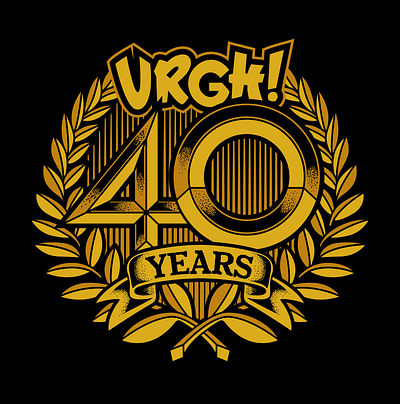 Creation of a logo for the URGH 40th anniversary campaign animation branding design graphic design illustration logo typography vector