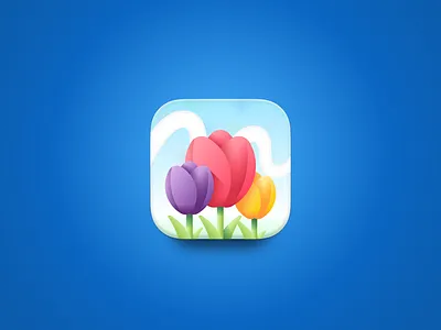 App Icon for Flowershop App Daily UI 05 app daily ui design flower icon logo ui ux vector
