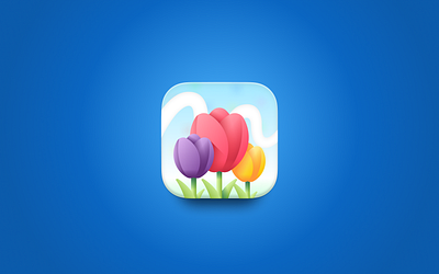 App Icon for Flowershop App Daily UI 05 app daily ui design flower icon logo ui ux vector