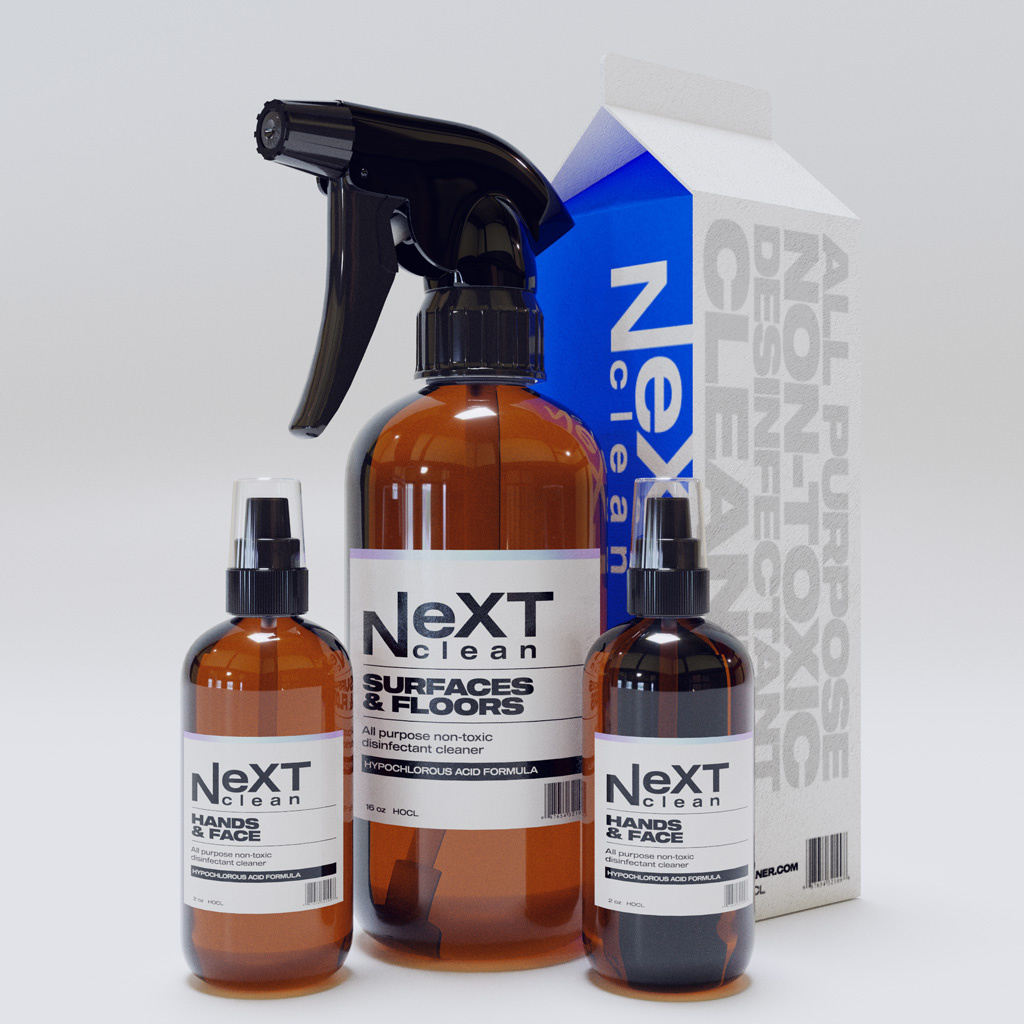 Next Clean - Branding 3d branding logo logotype