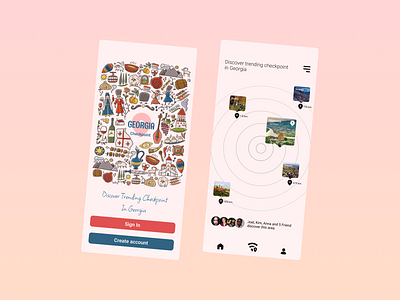 Discover Trending Checkpoint In Georgia Mobile App checkpoint discover georgia mobile app trending ui