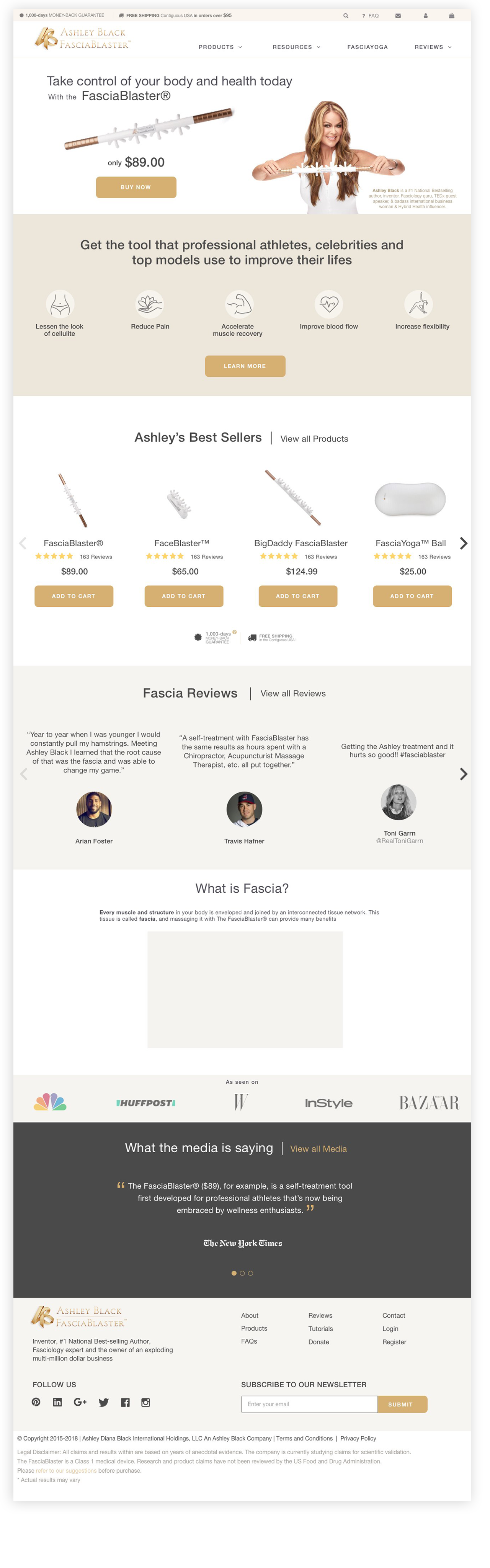 Ashley Black site by Laura on Dribbble