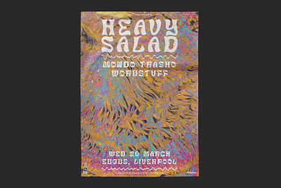 Heavy Salad - Poster & Social Media Artwork. art bands design graphic design music poster poster art