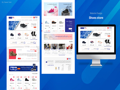 shoe store website banner card design homepage landing page online shop shoe shoe store shoes shop slider ui ui ux ux web website