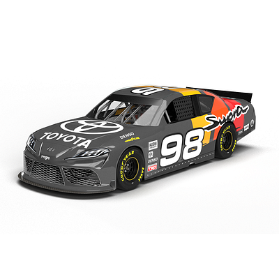 NASCAR Xfinity Toyota Supra 3D Model 3d model livery designer livery template nascar toyota supra xfinity