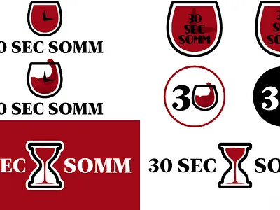 30 Second Sommelier Logo Mockups