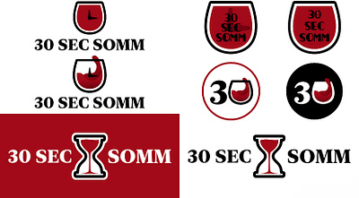 30 Second Sommelier Logo Mockups