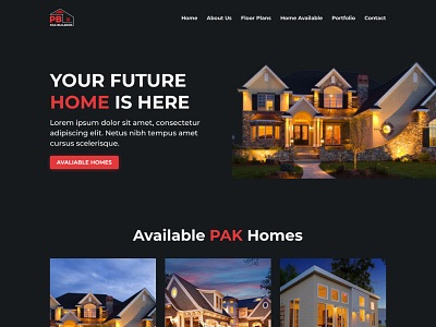 Pak Builders design graphic design ui web design