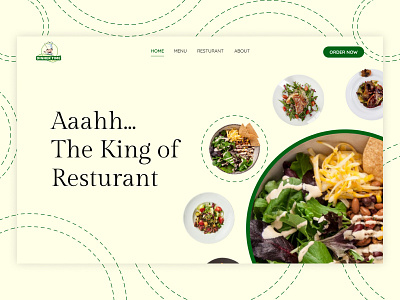 Dinner Time ui web banner web design