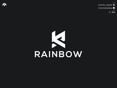 RAINBOW branding design graphic design icon illustration letter logo minimal r logo ui vector