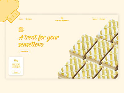 United Bakers design ui web banner web design