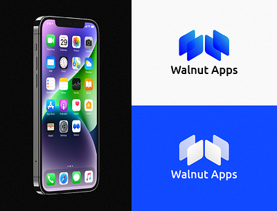 Walnut Apps brand branding design goldenratio graphic design illustration logo vector